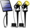 T-SUNUS Christmas Solar Landscape Spotlights Warm White, 2W Garden Spot Lights Outdoor