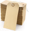 Blank Manila Shipping Tags with Elastic String, Coideal 120 PCS Strung Cardstock Paper Tags, 4.75" x 2.375"