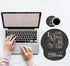 LACOMA Ergonomic Mouse Pad Wrist Support - Cute Wrist Rest Pad with Non-Slip PU Base for Home Office Working, Quotes