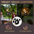 4 Pack Solar Lanterns Outdoor Waterproof, Hanging Tea Lights with Candle Holder, Small Solar Chandelier for Trees