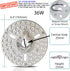 36W 6.4" Dimmable Panel,3 LED Light Engine Retrofit Kit for Ceiling Fan Light Replacement LED Board Color Temperature
