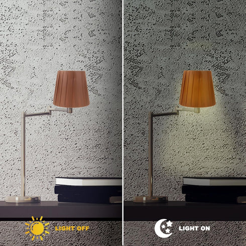5.90X5.51X4.33 KALLORY Clip on Small Cloth Lampshade in for Table Lamp Floor Lamp Harp Holder Light Shade Accessory