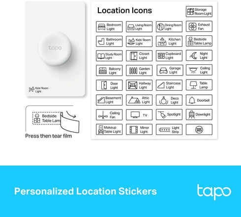 Tapo Dimmer 3-Way 1+ TP-Link Smart Button | Wireless Remote Switch | Control | Tap & Rotate HUB Required | Year Battery