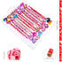 Konsait 2 Dozen (24) Valentine Pencils Assortment with Giant Eraser Topper Decorated with Love Hearts, Candies, Stars for Valentine's Day accessories Party Bag Goodie Bag Filler Favor Supplies Teacher by Konsait