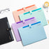 Sooez Accordion File Organizer, Letter Size Expanding File Folder with Labels, 5 Pocket Document Organizer, White