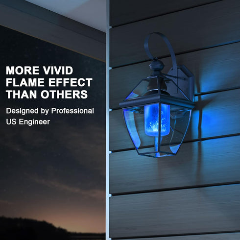 Bulbs, 4 Bulbs E26 Bulb 2 Hompavo Upgraded LED Flame Light Modes Flickering Light with Upside Down Effect, Flame