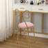Pyroarle Pink Butterfly Backrest Vanity Chair, Modern Stool, Butterfly-Shaped Vanity Dining Makeup Chair, Light Pink