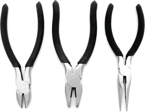 Performance Tool 1916 3-Piece Pliers Set - Comfort Grip Handles and Durable Construction for Efficient Handling and Reliable Performance