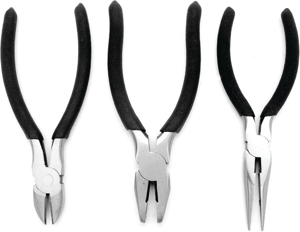 Performance Tool 1916 3-Piece Pliers Set - Comfort Grip Handles and Durable Construction for Efficient Handling and Reliable Performance