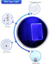 4 Pack Blue Night Light Plug in, Dusk to Dawn Sensor Automatic On and Off, Decorative Wall Blue LED Night Lights