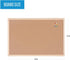 MasterVision Cork Push Pin Bulletin Board, 12" x 18", Pine Wood Frame, Wall Mount Kit Included (MC180012010) by MasterVision