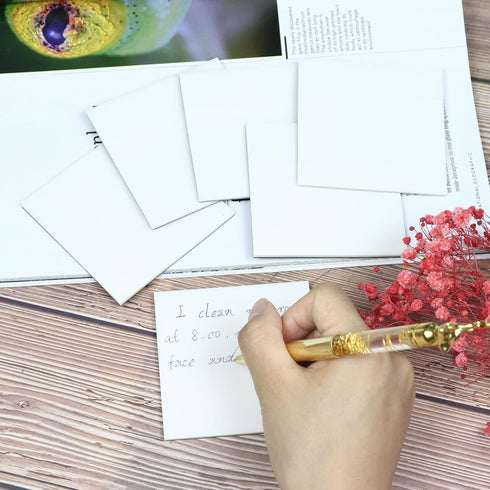 MultiBey 3 x 3 inches Transparent Sticky Note Pads, 10 Pack Clear Waterproof Self-Adhesive Notes for School & Office