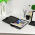 Piasoenc Clipboard with Storage, 8.5 x 11 Organization Box with Pen Holder, Black Folio & Side-Opening
