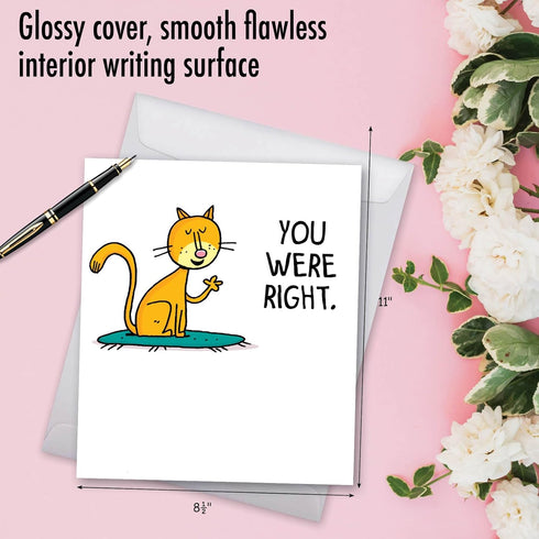 NobleWorks Big Funny Mother's Day Card (8.5 x 11 Inch) - Jumbo Cartoon Notecard for Moms
