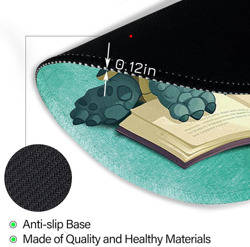 Cute Sea Turtle Mouse Pad, Round Mousepad for Desk, Funny Small Mouse Pads for Wireless Mouse Gaming Work Laptop, Mini