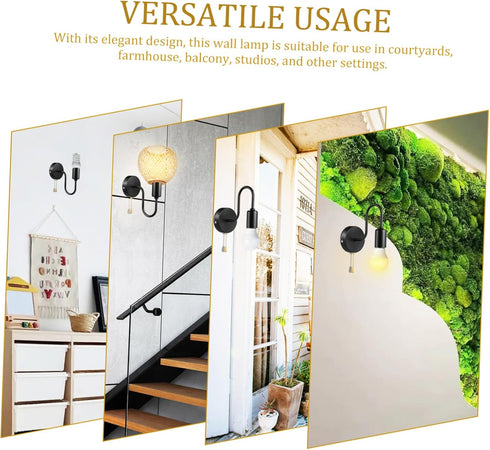 Boho Wall Mount Lamp for Outdoor and Indoor Decor