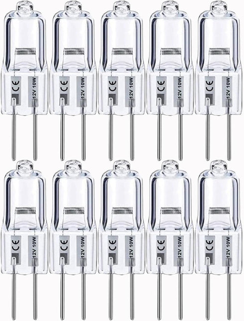 NTZTO G4 Halogen Bulbs 12V 20W T3 Capsule-Dimmable 3000K Warm White, 2000H Lifespan,for