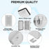TICONN Waterproof Electrical Junction Box, IP67 ABS Plastic Enclosure with Hinged Cover, Off-white, 5.9"x3.9"x2.8"