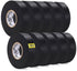 Black Electric Tape 10 Pack - 3/4 inch x 66ft PVC Electrical Insulating Tape, Waterproof, U/L Approved