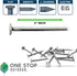 2-Inch Galvanized Roofing Nails Professional Grade - Used to fasten roofing felt, asphalt singles & insulation board (250)