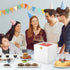 12Pcs Tall Cake Boxes with Window, 12x12x12 Inches, White Disposable Carrier Container for Multi-Layer Cakes, Bakery