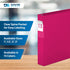 Premium Economy 1.5-Inch 3-Ring Binders, Colored Binder Notebooks, Pack of 6, D Ring, Pink