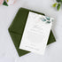 PONATIA 50 Pack A4 Olive Green Envelopes, 4 1/4 x 6 1/8, Perfect for Gift Cards & Wedding Details