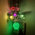 1Pack Sensor,0.5W AUSAYE Plug in LED Night Light Auto Dusk to Dawn Energy Saving Lamp Dream Nightlight Rose Flower