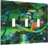 Decorative Switch Plate Covers Forest Spring Enchanted Fairy Wonderland Green Ground 3 Gang Light Switch Cover Triple Toggle Wall Plate Electrical Faceplate for Nursery Kidroom Decor by Sghxwp