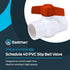 1-1/2 Inch 40 20119 Eastman Slip Schedule PVC Quarter Turn Ball Valve, Brass Plumbing Fitting