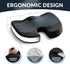 ZATIVA Tailbone, Home Office Seat Cushion - Comfort Memory Foam Chair Cushion with Cooling Gel Infused for Back