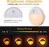YUNLEX 2 Pack 2.6" Dimming, 3 Amber Night Light, Battery Operated Night Light, Small Sticky Lights, Light Modes, Motion