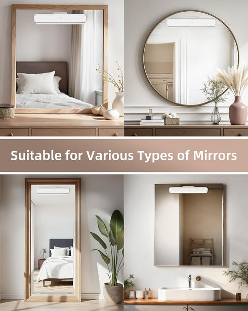 2 Pack 3 Dimming, EZVALO Wireless Makeup Light, Rechargeable Vanity Lights for Mirror with Color Modes, Stepless Touch