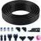 Air Line Tubing Kit: DOT 1/4 Inch OD 50 Feet with 15 Pcs Nylon Hose Tubing and Accessories