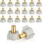 20-Pack PEX Fittings, 1/2" PEX x 1/2" Female NPT Swivel Adapter, Brass Crimp Fitting for PEX Pipes, ASTM F1807
