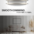 Dimmable 2700K 3000K 3500K 4000K 5000K 5 1 14 Inch) DYMOND LED Ceiling Light Flush Mount Adjustable Lighting from Warm