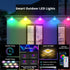 50ft Permanent Outdoor RGB Lights with App Smart LED String Light Remote Control Outdoor Hanging Party Light Waterproof