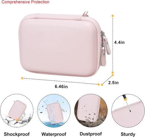 Elonbo Carrying Case Compatible with HUIJUTCHEN, Cabaro Wireless Mini Sticker Pocket Printer, Bluetooth Smart Portable
