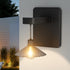Bulb Outdoor Solar Powered Wall Light with Dusk to Dawn Wall Mount Sconce Anti-Rust Waterproof Hanging Wall Lantern