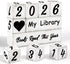 Pawnoc Books Read This Year Counter, 4-Digit Wooden Reading Tracker for Bookshelf Decor,