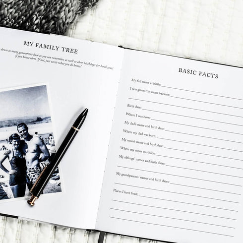 Grandparents Legacy Journal, Charcoal, 85 Pages, Memory Journal for Grandparents & Parents, Ideal Gift