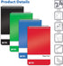 Better Office Products Spiral Memo Pads, 24 Pack, 3 x 5 inches, 60 Sheets, College Rule, Assorted Colors