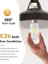 DORESshop 4 Pack LED Edison Bulbs, 4W Antique Filament Bulbs, 40W Equivalent, E26 Base, Daylight 4000K, Non Dimmable