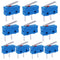 Twidec 10Pcs Mini Micro Limit Switch, 5A 125 250V AC, SPDT 1NO Short Lever Arm Switch, Snap Action