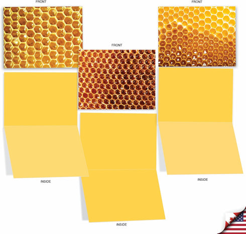 The Best Card Company 10 Assorted Blank Notes Box Set 4 x 5.12 Inch with Envelopes (10 Designs, 1 Each) - Boxed