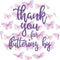 Butterfly Thank You Stickers - Thank You for Fluttering by Labels, Party Favors, 40 Count for Events