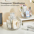 JIKIOU Acrylic Pen Holder, 360-Degree Rotating Pencil Organizer for Kids, Caddy Art Supply Organizer for Home Office