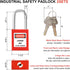 Gate Valve Lockout and Safety Padlock, 2 Sets, Hose Bib Lock for Outdoor Faucet Knob, Plastic Red Secure Locks