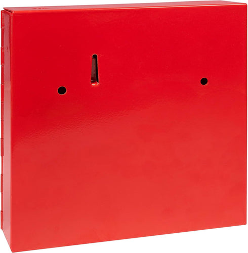 Barska Red Key Lock Breakable Glass Window Alarm with Attached Hammer for Emergency