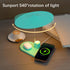 3 1 BUDI Multifunctional Table Lamp with Wireless Charger, in Charging Station Desk Lamp Touchable for Nightstand
